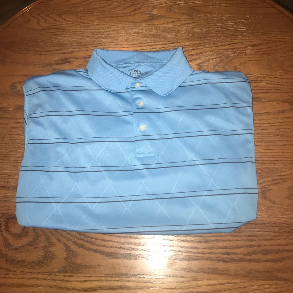 PGA Tour Light Blue Polo